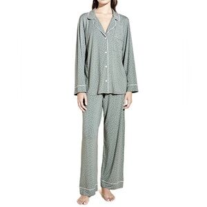 Eberjey Pastel Green Long Sleeve Pajamas